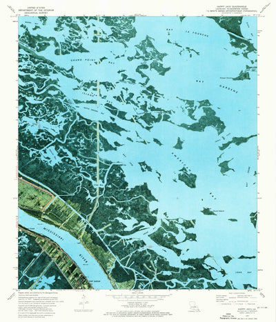 United States Geological Survey Happy Jack, LA (1973, 24000-Scale) digital map