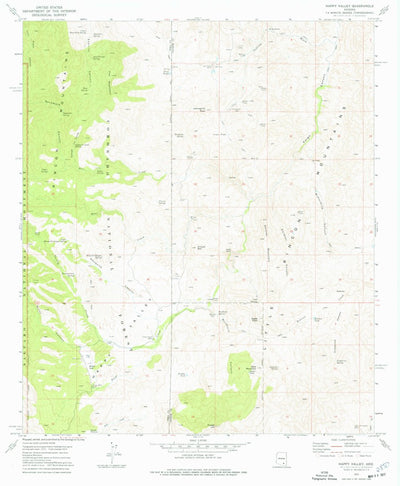 United States Geological Survey Happy Valley, AZ (1973, 24000-Scale) digital map
