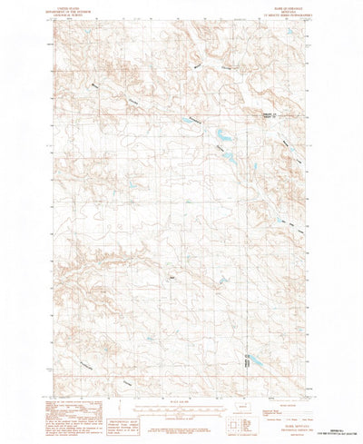 United States Geological Survey Harb, MT (1984, 24000-Scale) digital map