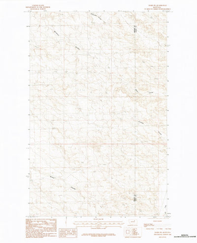 United States Geological Survey Harb SW, MT (1984, 24000-Scale) digital map