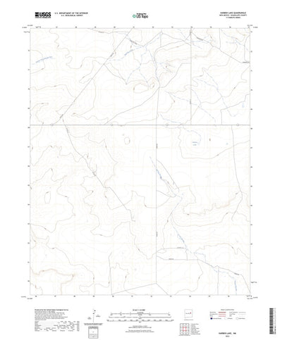 United States Geological Survey Harben Lake, NM (2023, 24000-Scale) digital map