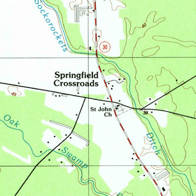 United States Geological Survey Harbeson, DE (1992, 24000-Scale) digital map