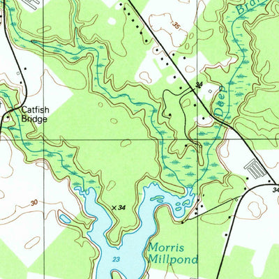 United States Geological Survey Harbeson, DE (1992, 24000-Scale) digital map