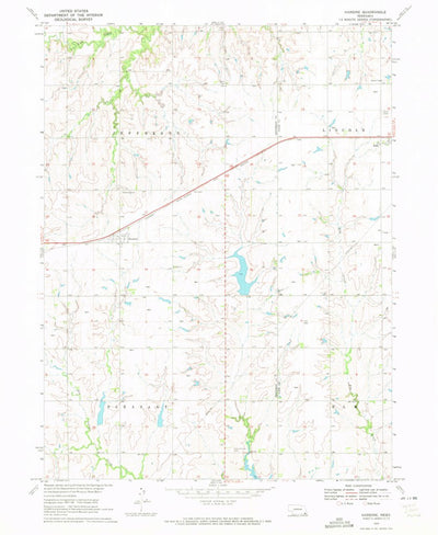 United States Geological Survey Harbine, NE (1970, 24000-Scale) digital map