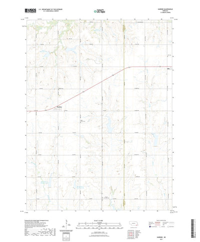 United States Geological Survey Harbine, NE (2021, 24000-Scale) digital map