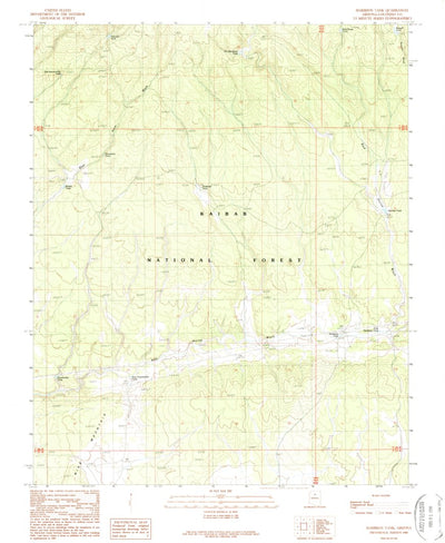 United States Geological Survey Harbison Tank, AZ (1989, 24000-Scale) digital map