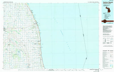United States Geological Survey Harbor Beach, MI (1984, 100000-Scale) digital map