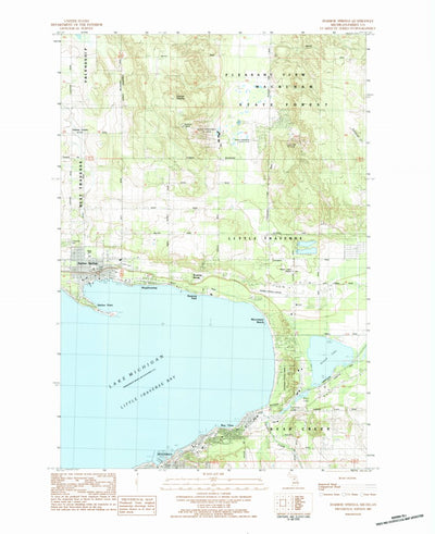 United States Geological Survey Harbor Springs, MI (1983, 24000-Scale) digital map