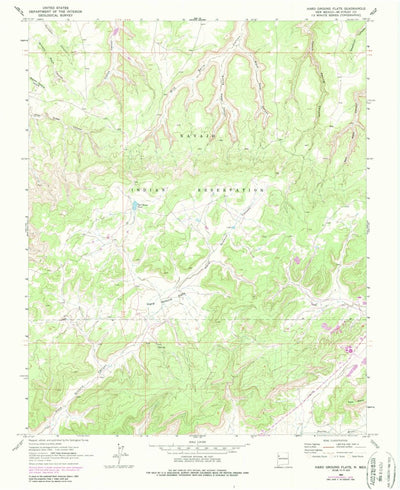 United States Geological Survey Hard Ground Flats, NM (1963, 24000-Scale) digital map