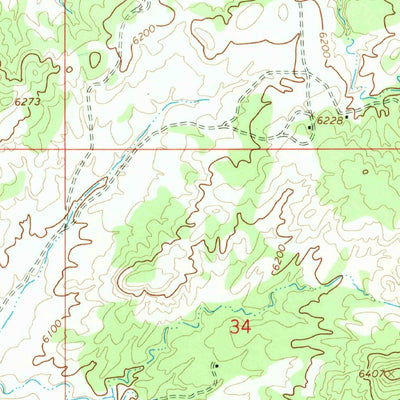 United States Geological Survey Hard Rocks, AZ (1967, 24000-Scale) digital map