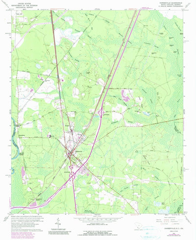 United States Geological Survey Hardeeville, SC-GA (1962, 24000-Scale) digital map