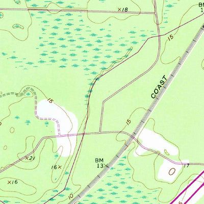 United States Geological Survey Hardeeville, SC-GA (1962, 24000-Scale) digital map
