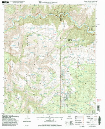 United States Geological Survey Harden Cienega, NM-AZ (2005, 24000-Scale) digital map