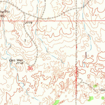 United States Geological Survey Hardesty NE, OK (1968, 24000-Scale) digital map
