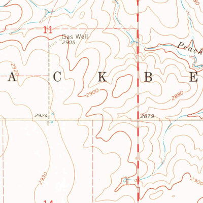 United States Geological Survey Hardesty, OK (1968, 24000-Scale) digital map