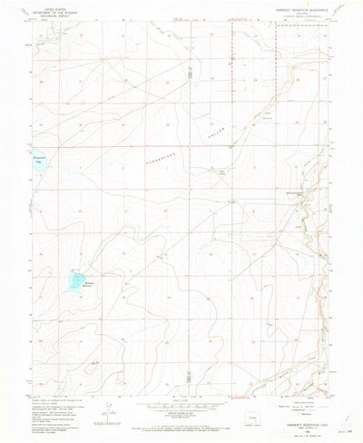 United States Geological Survey Hardesty Reservoir, CO (1958, 24000-Scale) digital map