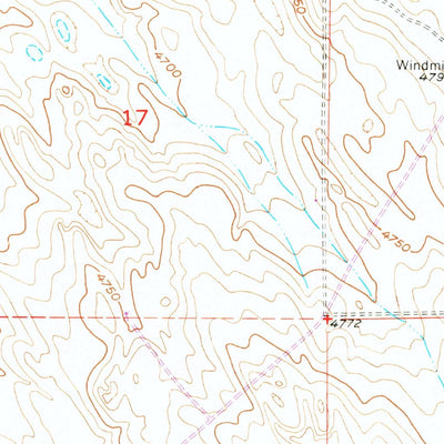 United States Geological Survey Hardin, CO (1950, 24000-Scale) digital map