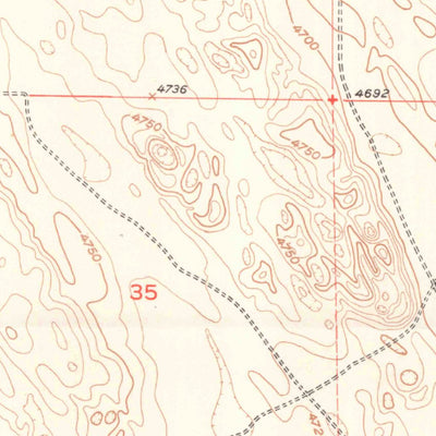 United States Geological Survey Hardin, CO (1951, 24000-Scale) digital map