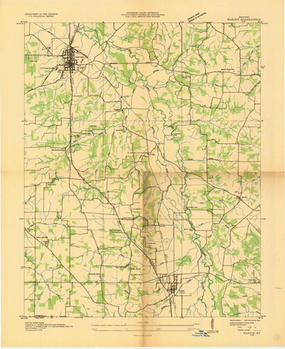 United States Geological Survey Hardin, KY (1936, 24000-Scale) digital map