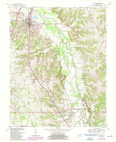 United States Geological Survey Hardin, KY (1969, 24000-Scale) digital map