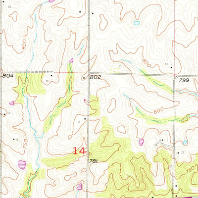 United States Geological Survey Hardin, MO (1957, 24000-Scale) digital map