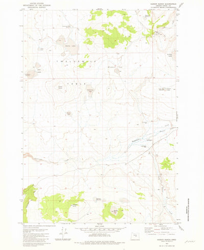 United States Geological Survey Hardin Ranch, OR (1981, 24000-Scale) digital map