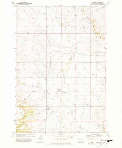 United States Geological Survey Harding, SD (1977, 24000-Scale) digital map