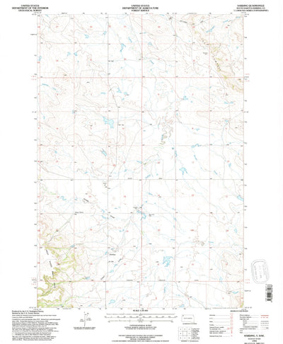 United States Geological Survey Harding, SD (1993, 24000-Scale) digital map