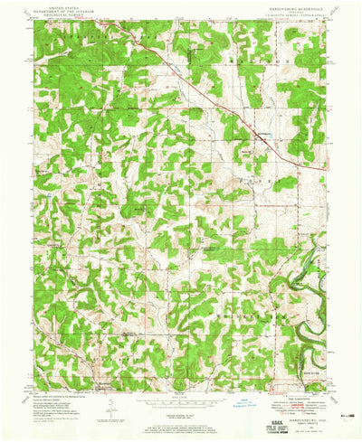 United States Geological Survey Hardinsburg, IN (1947, 24000-Scale) digital map