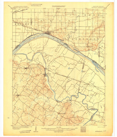 United States Geological Survey Hardinsburg, KY (1905, 62500-Scale) digital map