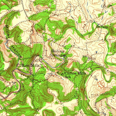 United States Geological Survey Hardinsburg, KY (1947, 62500-Scale) digital map