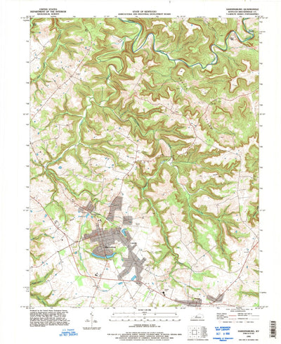 United States Geological Survey Hardinsburg, KY (1993, 24000-Scale) digital map