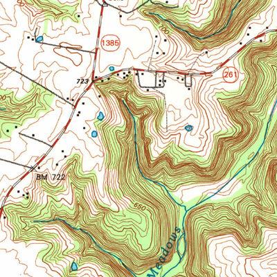 United States Geological Survey Hardinsburg, KY (1993, 24000-Scale) digital map