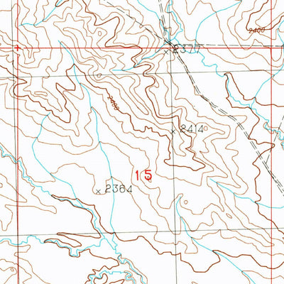 United States Geological Survey Hardpan Coulee, MT (1984, 24000-Scale) digital map
