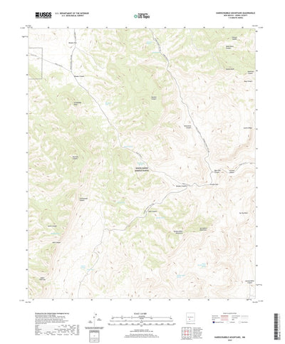 United States Geological Survey Hardscrabble Mountains, NM (2020, 24000-Scale) digital map
