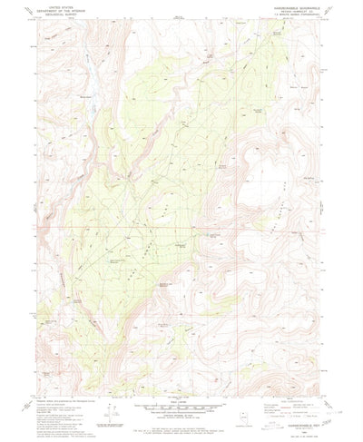 United States Geological Survey Hardscrabble, NV (1980, 24000-Scale) digital map