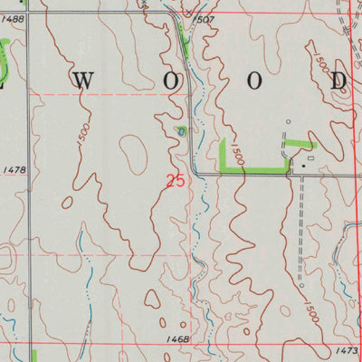 United States Geological Survey Hardtner, KS (1973, 24000-Scale) digital map