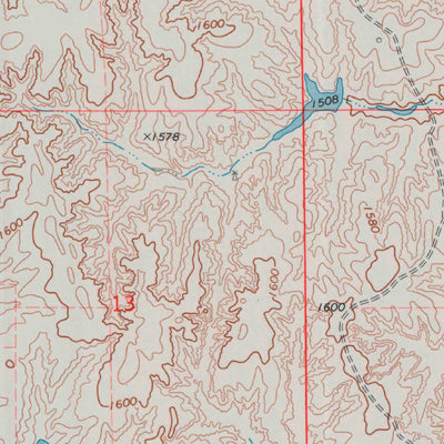 United States Geological Survey Hardtner, KS (1973, 24000-Scale) digital map