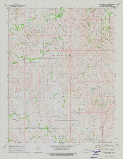 United States Geological Survey Hardtner NW, KS (1973, 24000-Scale) digital map