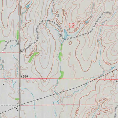 United States Geological Survey Hardtner NW, KS (1973, 24000-Scale) digital map