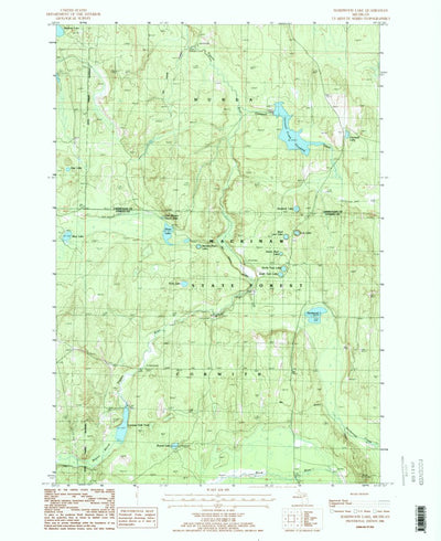 United States Geological Survey Hardwood Lake, MI (1986, 24000-Scale) digital map
