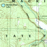 United States Geological Survey Hardwood Lake, MI (1986, 24000-Scale) digital map