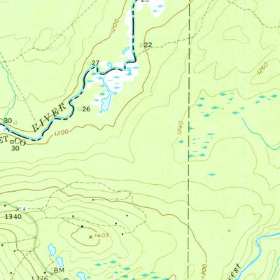United States Geological Survey Hardwood Mountain, ME (1957, 62500-Scale) digital map