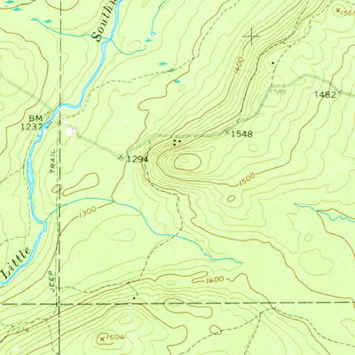 United States Geological Survey Hardwood Mountain, ME (1957, 62500-Scale) digital map