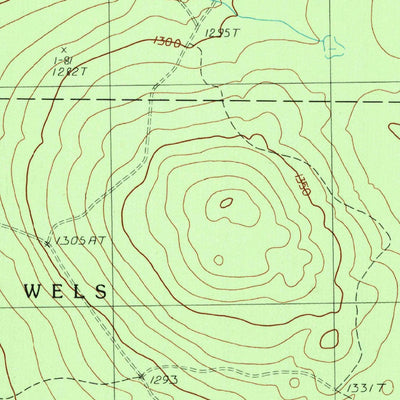 United States Geological Survey Hardwood Mountain, ME (1989, 24000-Scale) digital map