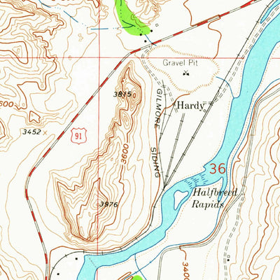 United States Geological Survey Hardy, MT (1961, 24000-Scale) digital map