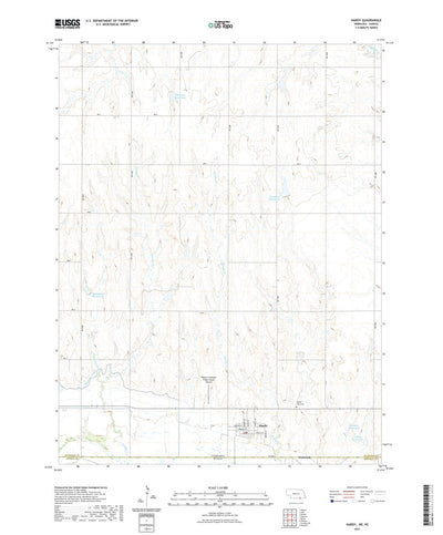 United States Geological Survey Hardy, NE (2021, 24000-Scale) digital map
