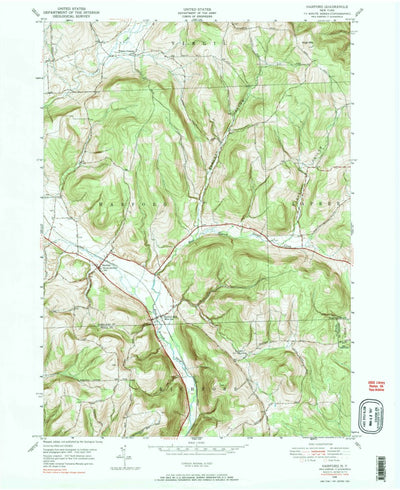 United States Geological Survey Harford, NY (1976, 24000-Scale) digital map