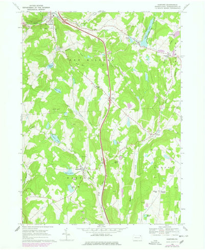 United States Geological Survey Harford, PA (1968, 24000-Scale) digital map