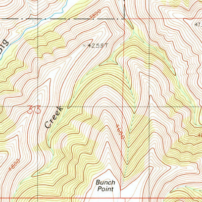 United States Geological Survey Harl Butte, OR (1990, 24000-Scale) digital map